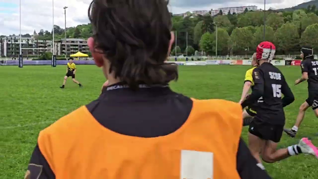 Les meilleurs essais du SCUF Rugby - équipe A M14 au tournoi d'Aix-les-Bains du 8 mai 2024