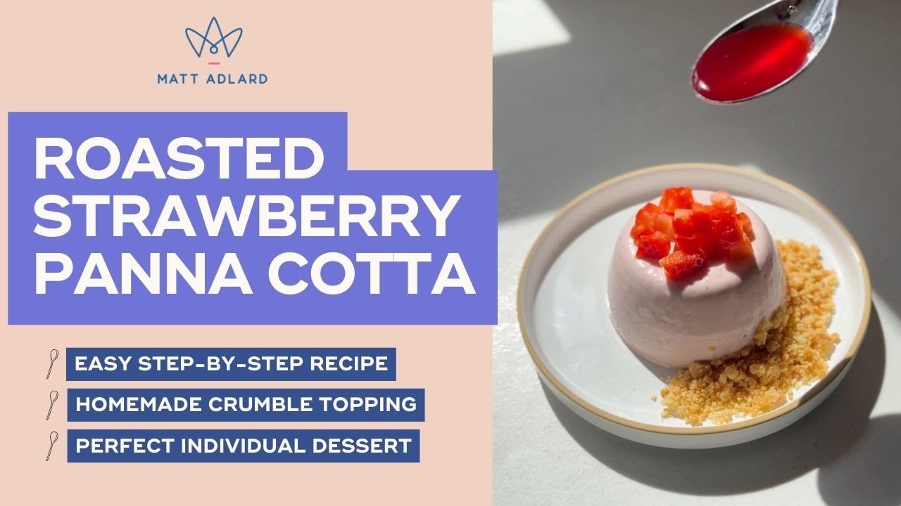 Roasted Strawberry Panna Cotta Recipe
