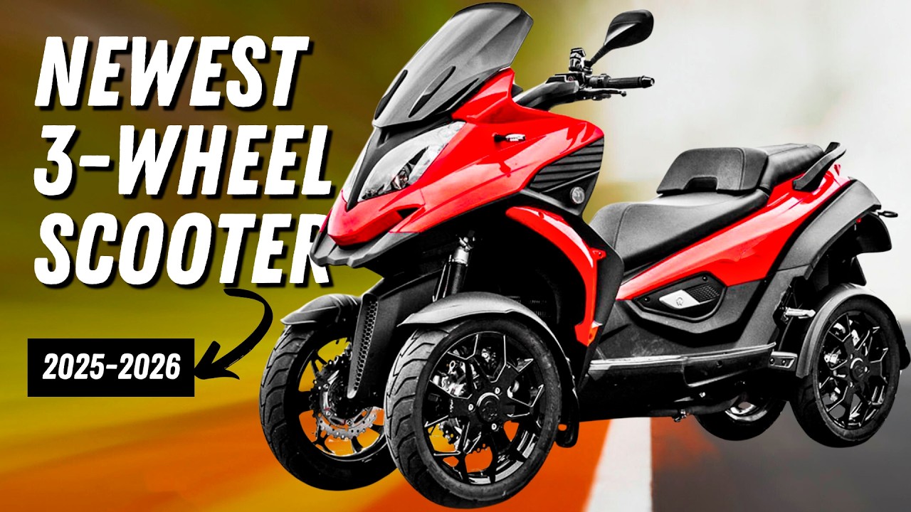 Newest Maxi Scooters and Trike Motorcycles Offering Three-Wheel Riding Stability for 2026