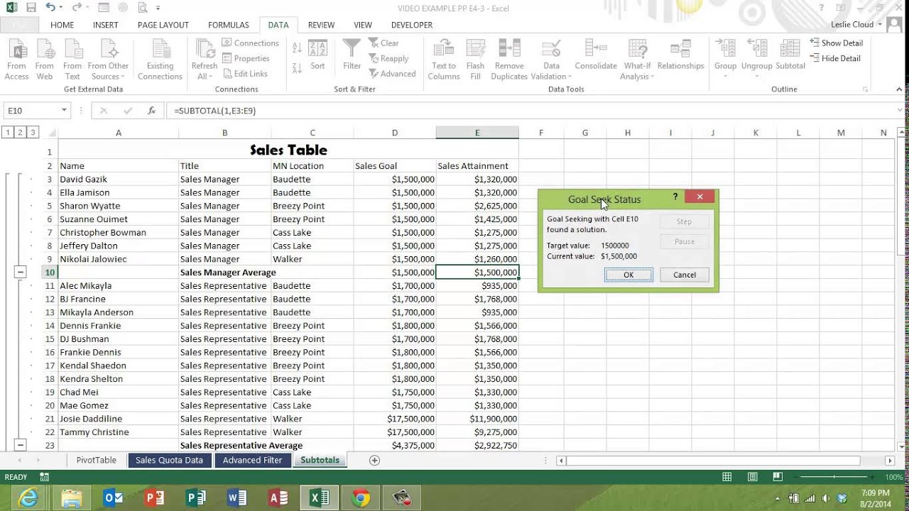 How to use Goal Seek in Excel