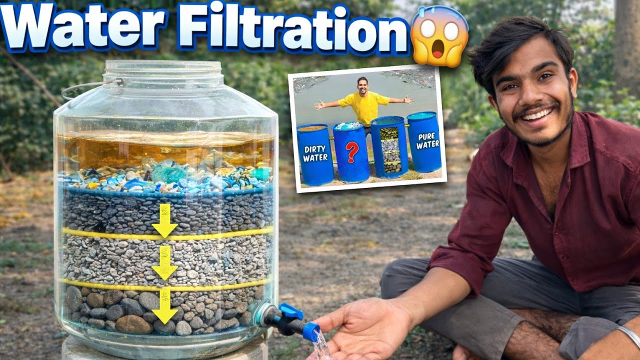 Mr Indian Hacker Water filtration system 🤯 | क्या यह सच में काम करेगा 😱 |