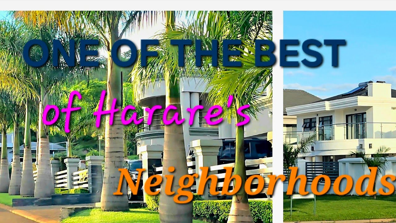 A Drive through a BEAUTIFUL,  WEALTHY Neighborhood of Borrowdale Brooke. Harare. Zimbabwe.