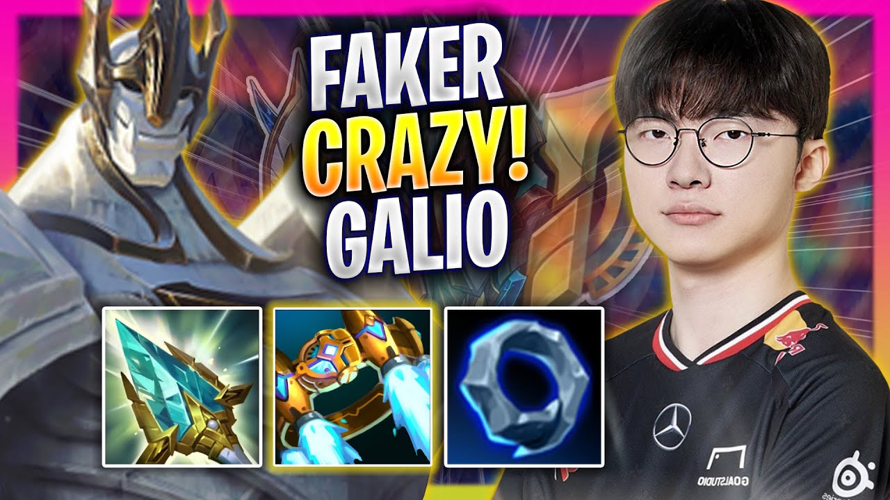 FAKER CRAZY GAME WITH GALIO! - T1 Faker Plays Galio MID vs Ryze! | Season 2025
