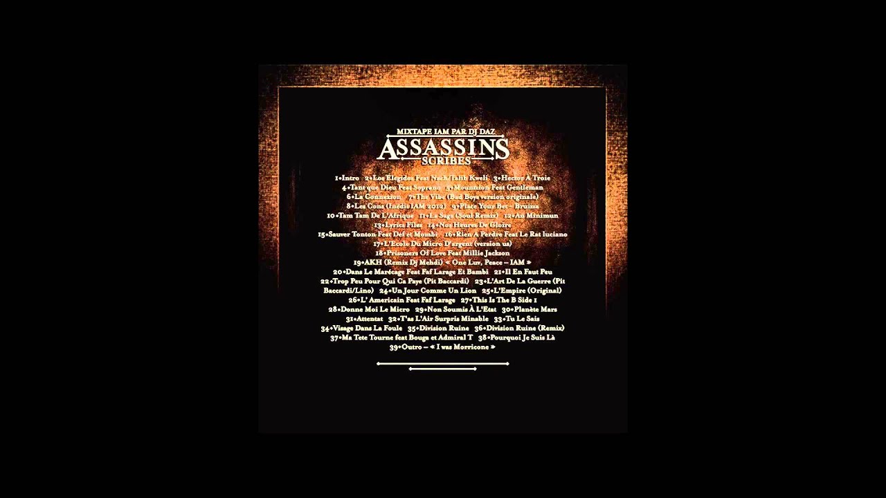 IAM Mixtape - Assassins Scribes Vol.1 by Dj Daz