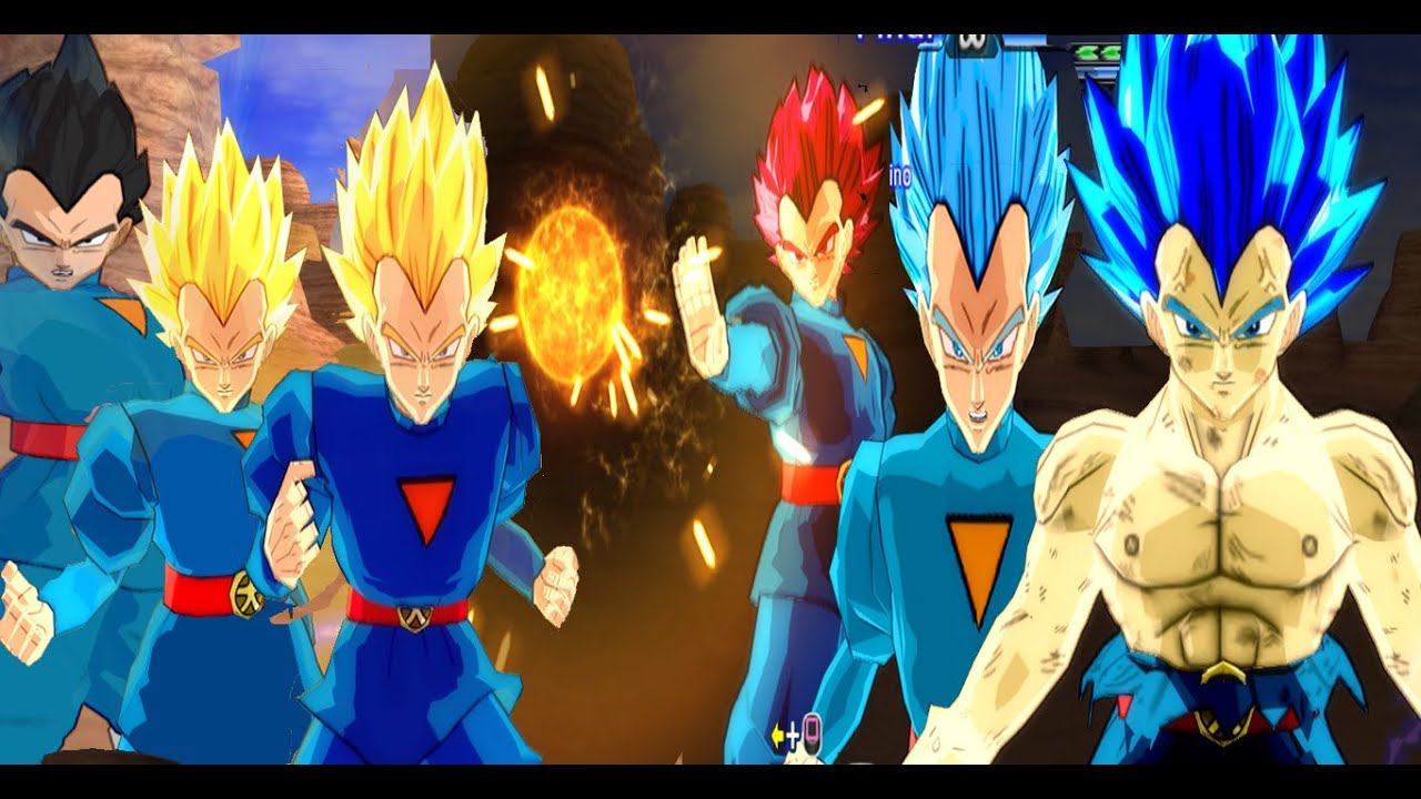 Vegeta Remake El Gran Sarcedote All Forms [MOD]PS2 COMPLETE PACK   -DBZ Tenkaichi 3 MOD