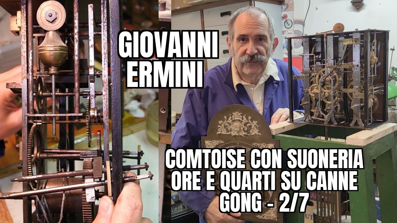 Giovanni Ermini: Ponard Comtoise con Suoneria Ore e Quarti d'Ora su Canne Gong - 2/7