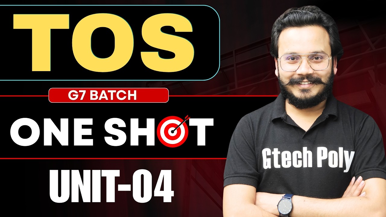 🔥T.O.S. Unit-04 | One Shot | G7 Batch | By Gaurav Sir