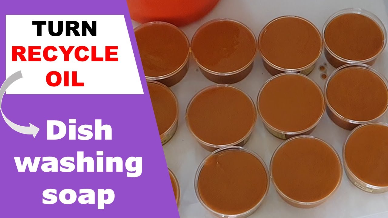 Turn Used Cooking Oil into Dishwashing Soap (3R - Reduce-Reuse-Recycle)