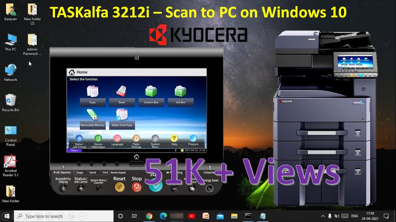 How to configure scan to pc on Kyocera TASKalfa 3212i | scan to SMB | 2553ci , 4012i Scan to folder