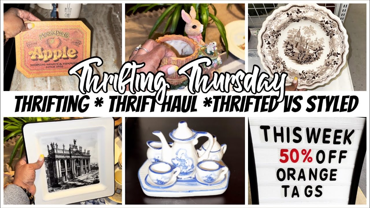 THRIFTED VS STYLED | THRIFTING VINTAGE HOME DECOR | DECORATE WITH ME