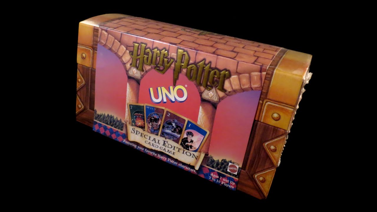2000 Harry Potter Uno cards chest unboxing