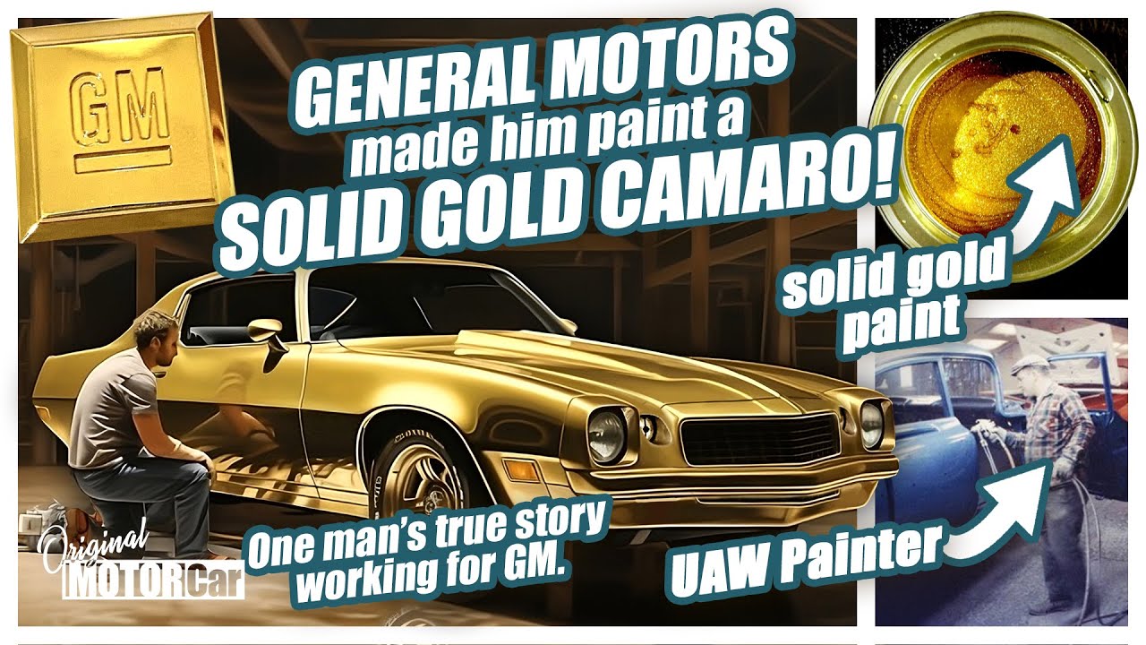 General Motors заставила этого автомеханика из профсоюза UAW покрасить CAMARO в ЧИСТЫЙ ЗОЛОТОЙ цв...