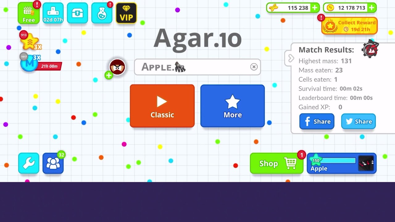 ⛔Agar.io Server⛔ Agario on Mobile with #bots  #AppleAgarLive #Live #Agario #giveaway #100