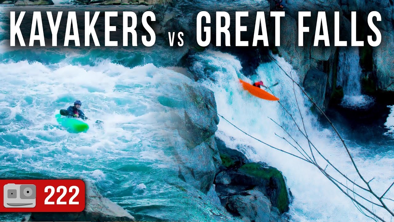 These Guys Are Crazy! Kayaking Great Falls | Would YOU Do It? | ADV 222