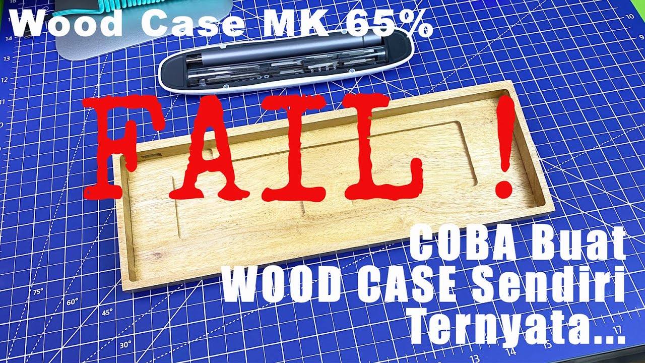 NEKAT !! Buat Sendiri Wood Case Mechanical Keyboard 65% | Making Wooden Case For MechanicalKeyboard
