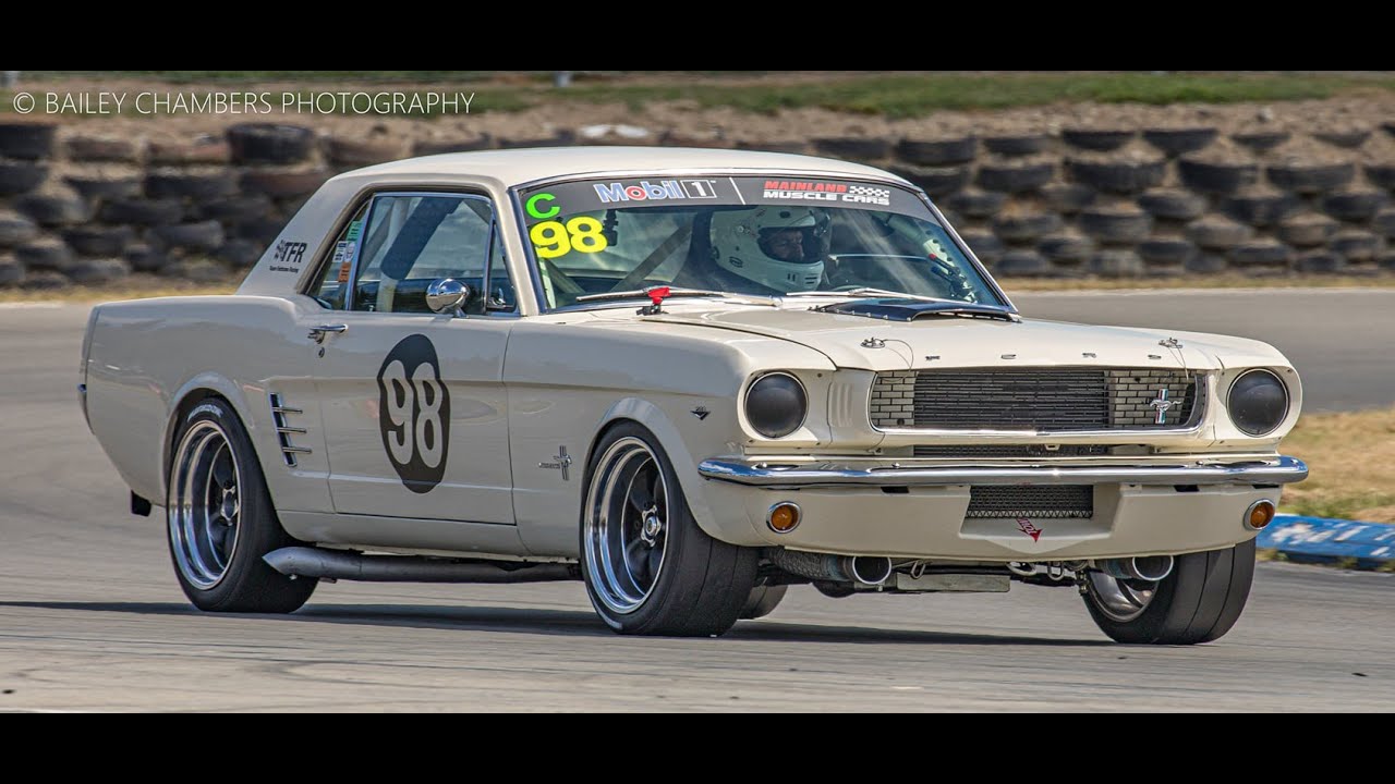 1966 Mustang with Mobil 1 Mainland Muscle Cars - Wigram Revival 2022 Race 3