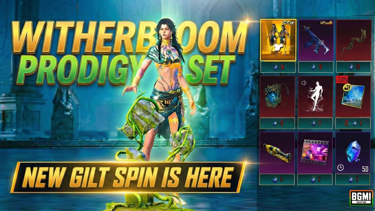 Witherbloom Prodigy Glit Spin In Bgmi   