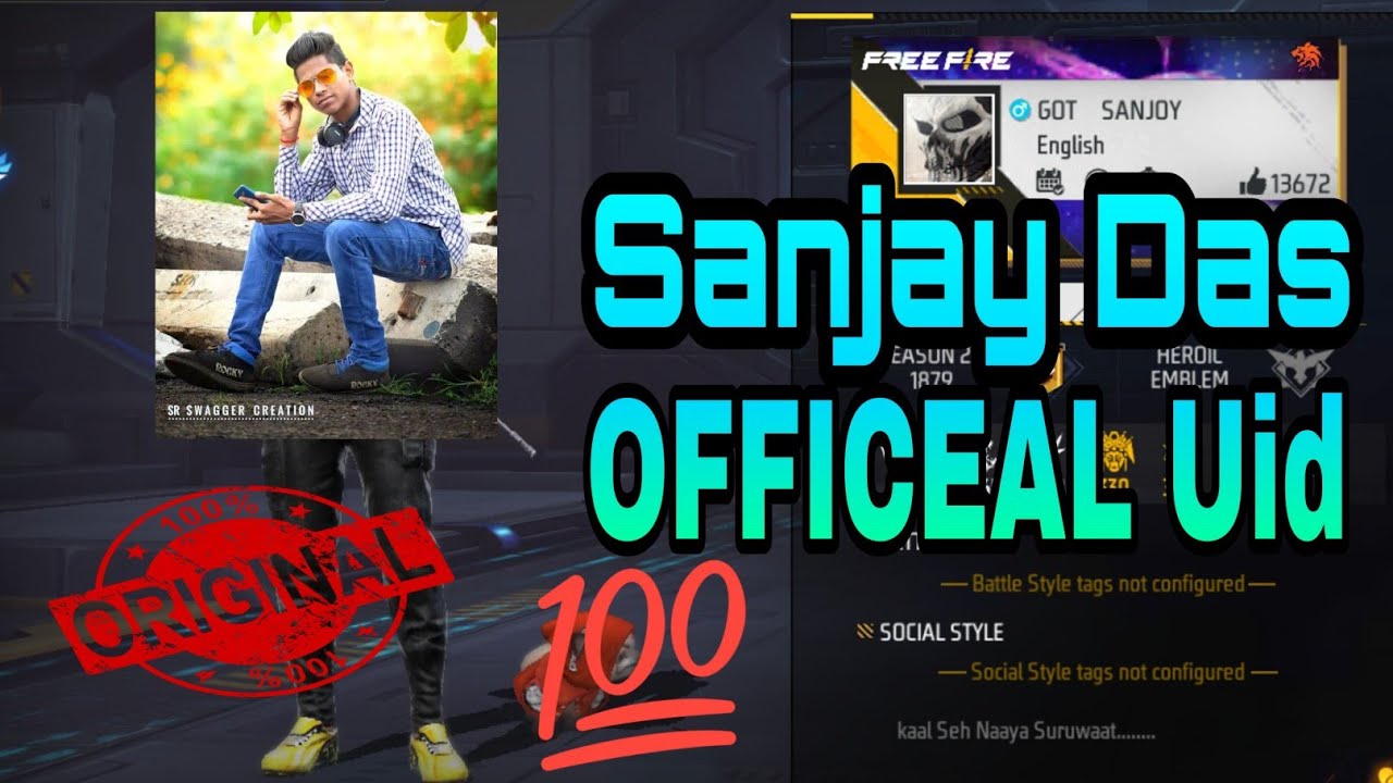 Sanjay Das Officeal Real Id? || Sanjay Das Officeal Free Fire Uid #sanjaydasofficial #freefire