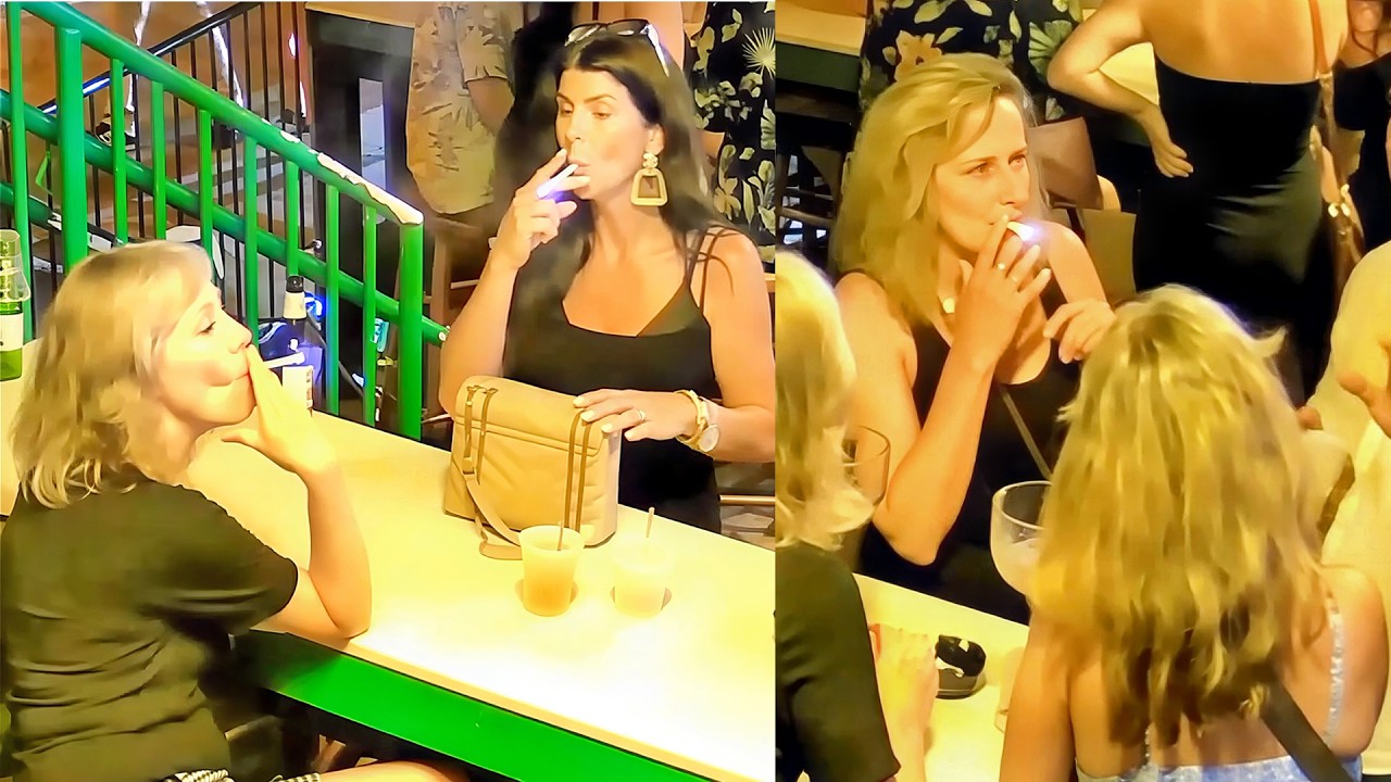 Candid Sexy Smoking Lady 997