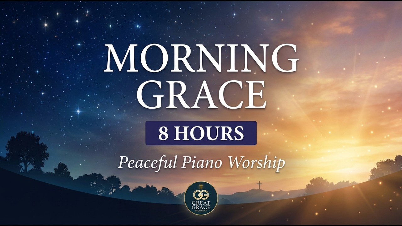 Morning Grace | 8 Hours Peaceful Instrumental Worship Music 🌙 Sleep, Rest & All Night Prayer