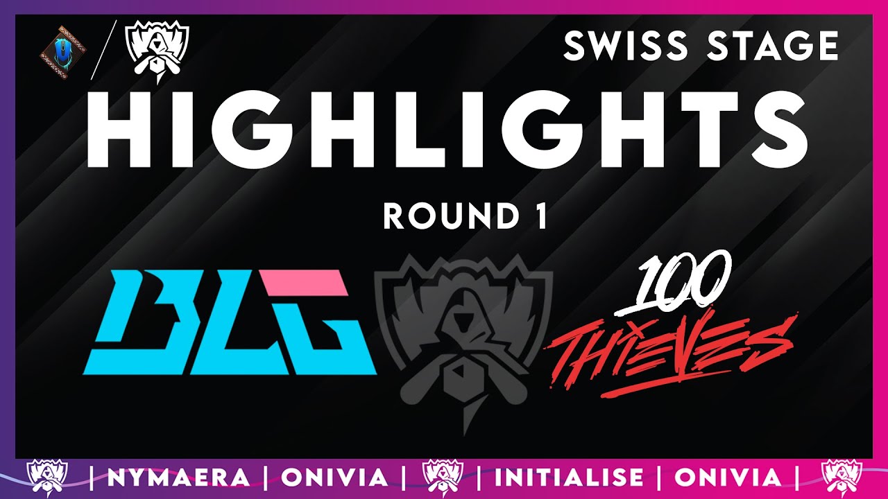 BLG vs 100T Highlights | Worlds 2025 Swiss Stage | Bilibili Gaming vs 100 Thieves by Onivia