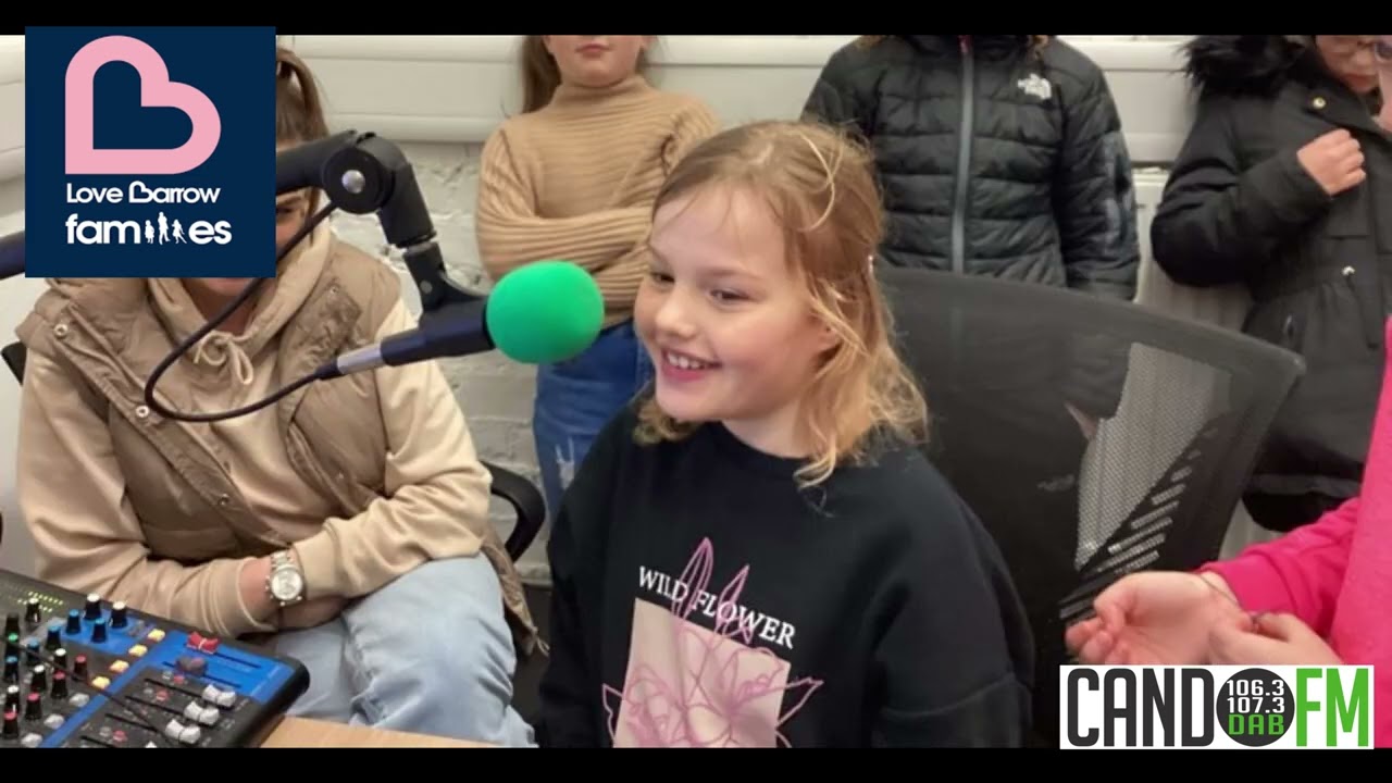Bill on the radio with guest Love Barrow Families Youth Squad 22Mar23