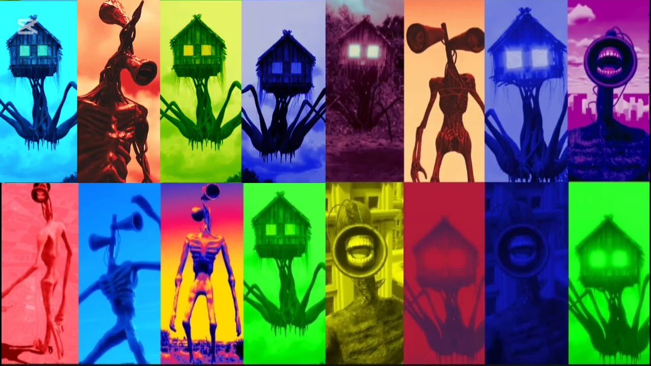 SIREN HEAD: Mega battle and     #sirenhead  #megabattle  #horrorvideo  #foundfootage