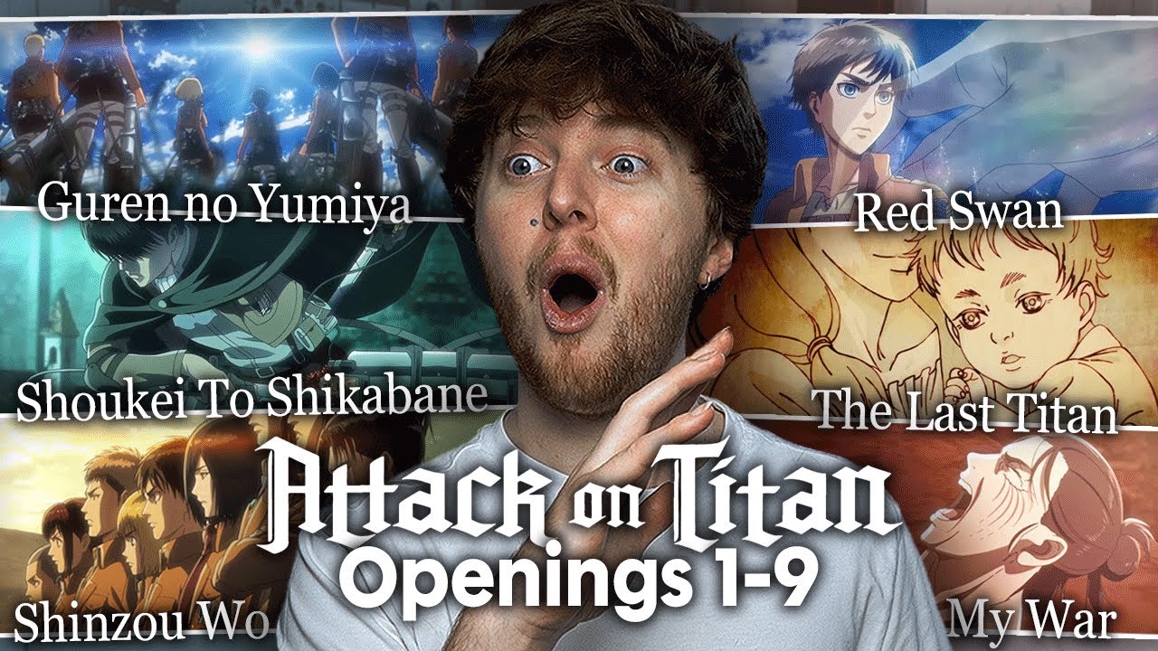 DISCOVERING ATTACK ON TITAN! (All Openings 1-9 | First Time Reaction)