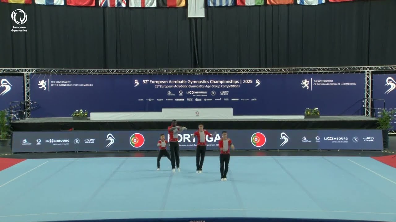 Portugal - 2025 ACRO European Champions, Junior Men's Groups Dynamic