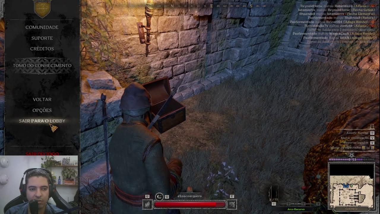 PT BR +18 Loot, PvP e Caos! Dark and Darker AO VIVO na Bizucolandia