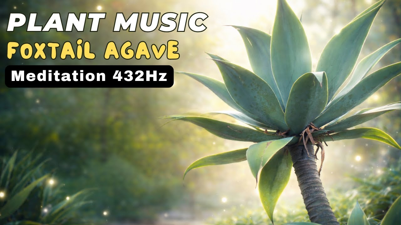 432Hz Theta State | Plant Music generated by a Foxtail Agave