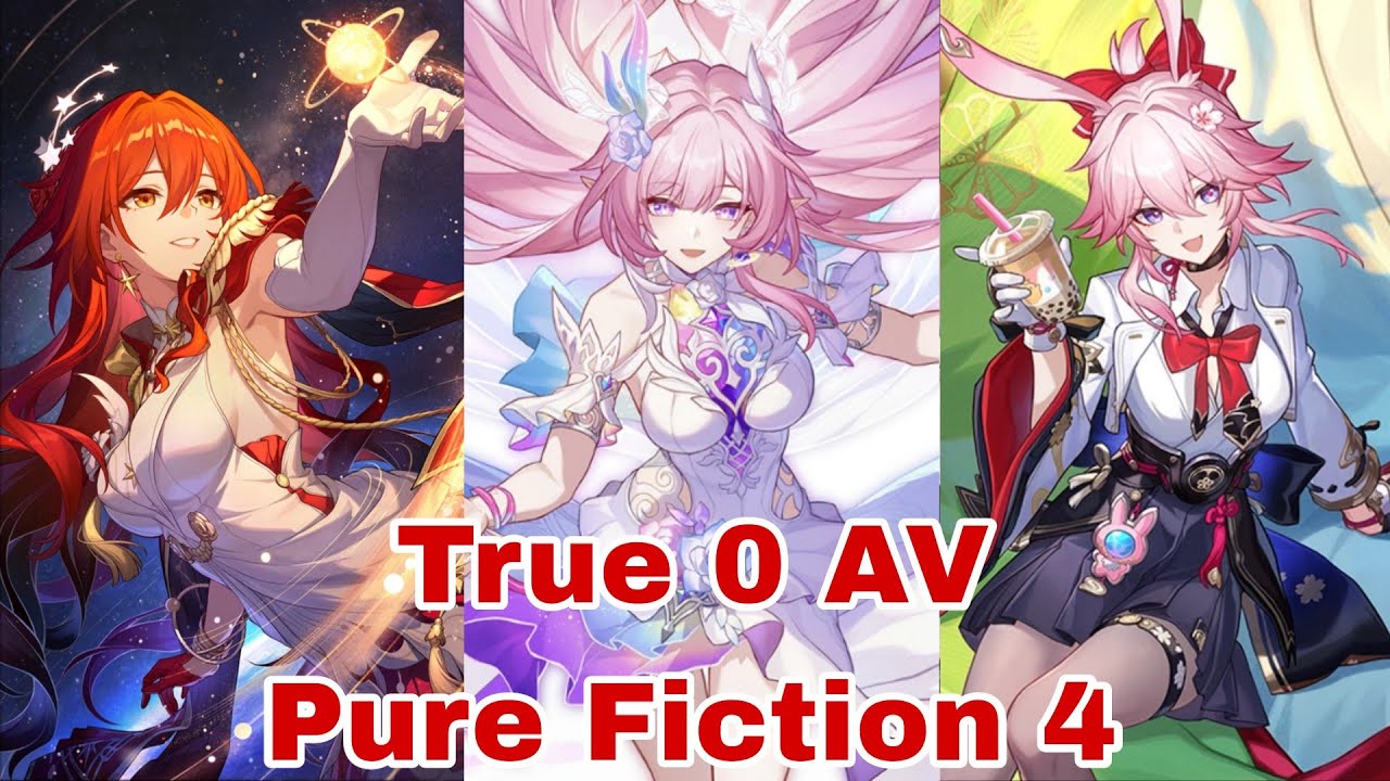 [ Honkai Star Rail ] Himeko Nova & Evanescia & Mono Rem Pure Fiction 4 Starward Mode True 0 AV