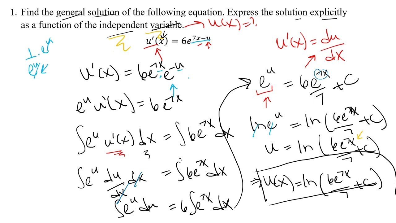 Section 9.3 (Part 1) - Separable Differential Equations