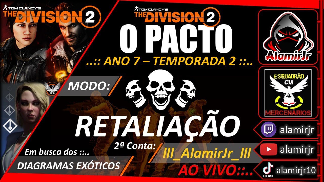 The division 2 - Modo RETALIA&Ccedil;&Atilde;O - Ano 7 Temporada 2 - 2&ordf; Conta - PS5 - Cl&atilde; MBR ✌️