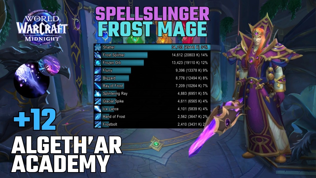 Algeth'ar Academy +12 | Spellslinger Frost Mage | Midnight - Season 1 M+