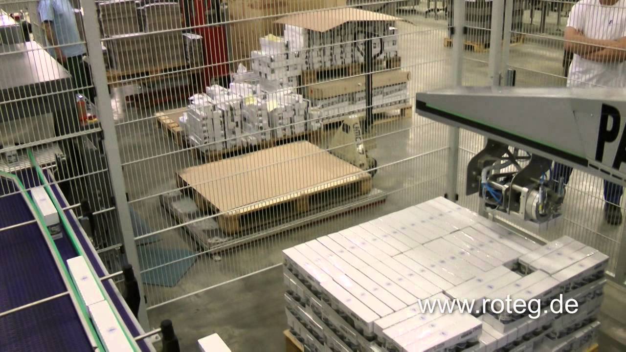 Palettierroboter mit Saugwender f&uuml;r Kartonagen
