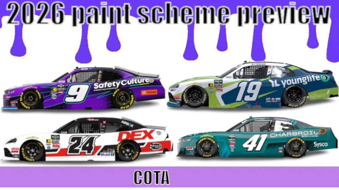 NASCAR 2026 O'Reilly's series paint scheme preview: COTA