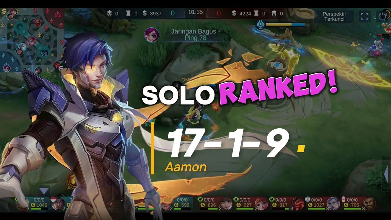 Panen Kill ❗️ Aamon Gameplay Solo Ranked Mobile Legends