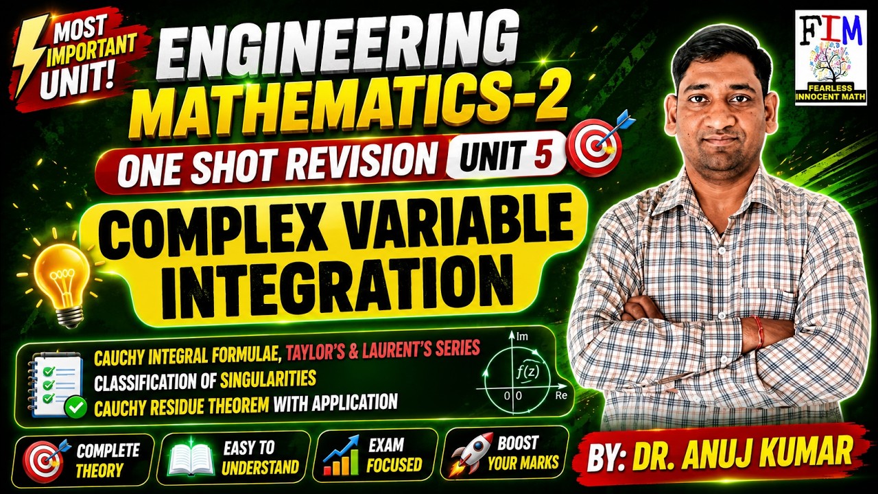 ONE SHOT REVISION ENGINEERING MATHEMATICS-2 | BAS203 | COMPLEX VARIABLE INTEGRATION ONE SHOT