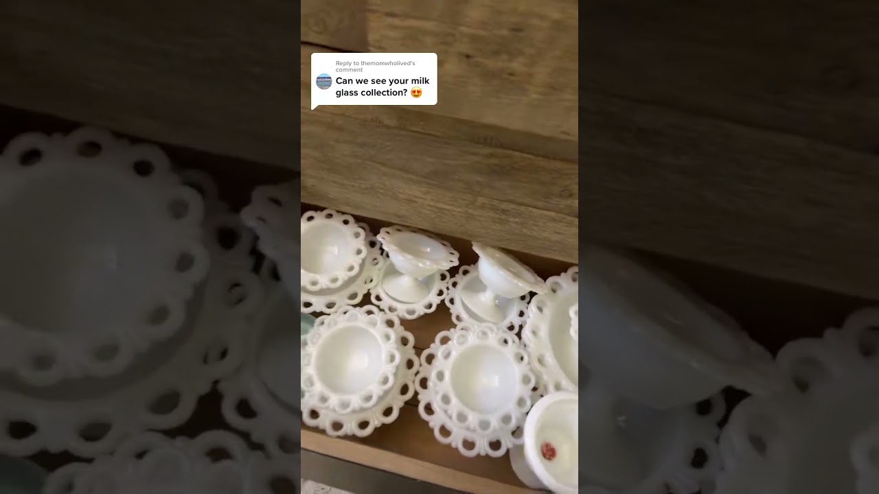 Vintage Milk Glass Collection Vibes #milkglass #collector
