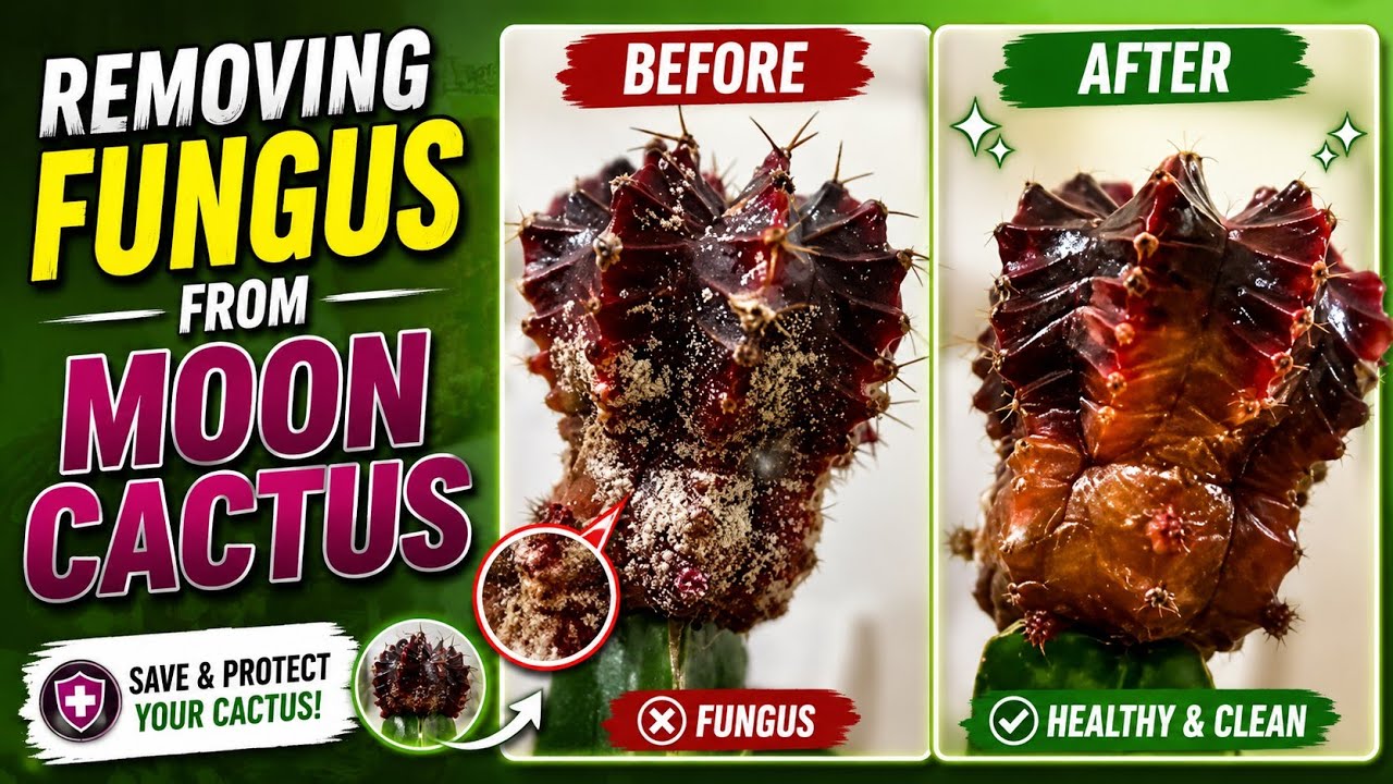 Removing Fungus from Moon Cactus