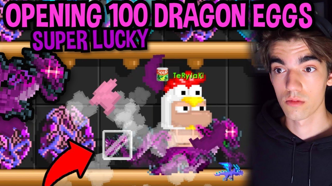 OPENING 100 DRAGON EGGS IN GROWTOPIA!