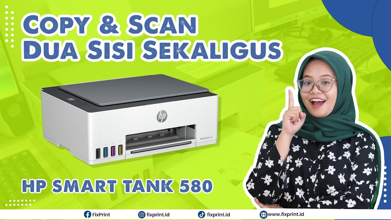 Copy Dua Sisi Sekaligus Pada Satu Sisi Kertas | HP Smart Tank 520, 525, 580, 585 ID Card Copy