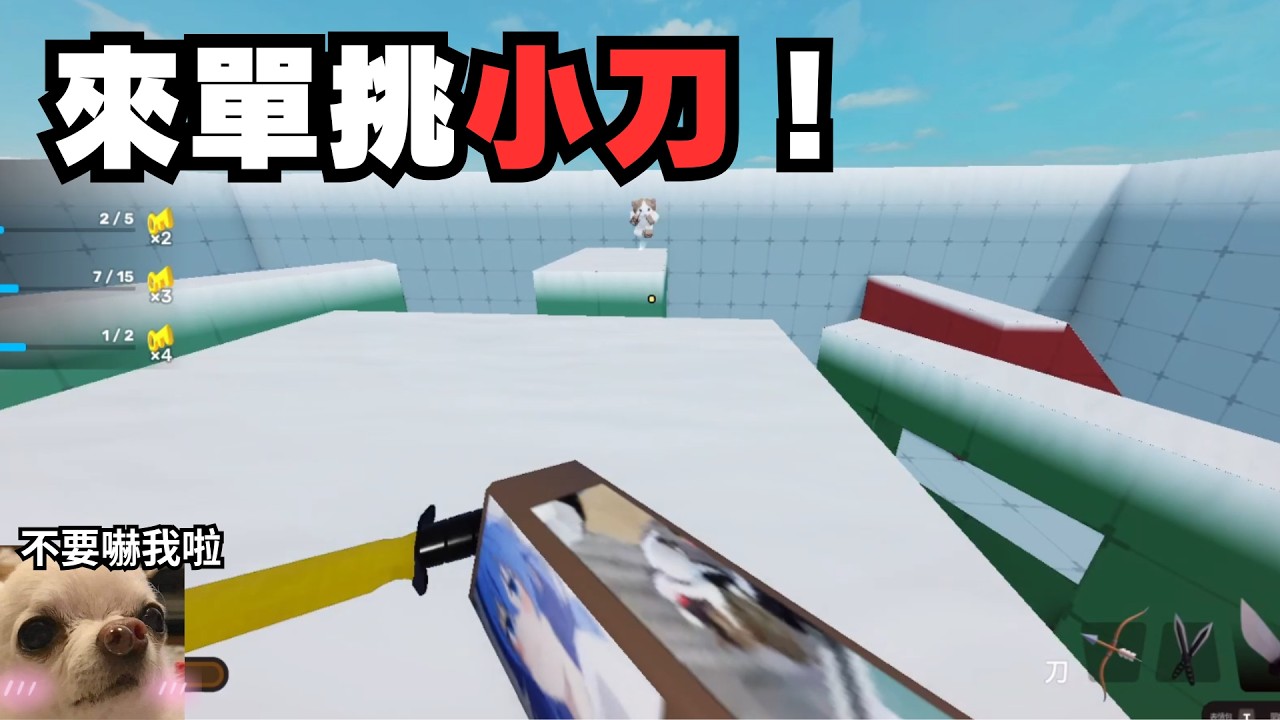 【黑普】我居然爆殺了粉絲...(大廳) 　@everyone快來單挑小刀！