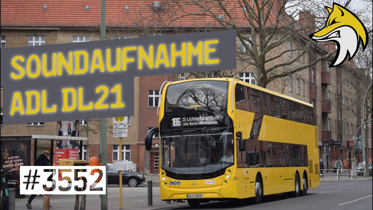 [Sound] | ADL DL21 #3552 | Betriebsfahrt | BVG
