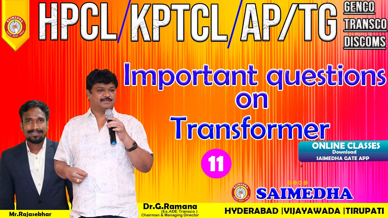 Transformer MCQ Problems Solved | GATE, GENCO, HPCL, TRANSCO Exam class-11