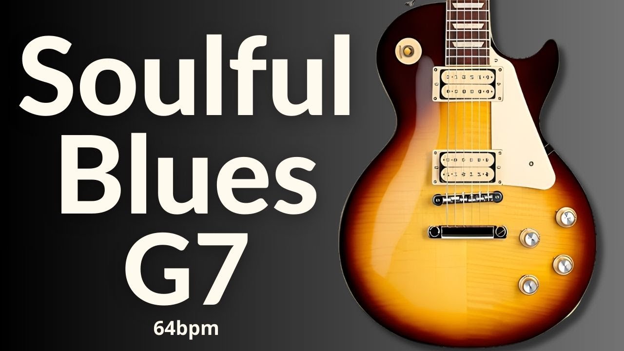 Deep Soulful Blues Guitar Backing Track in G Major l BT 583