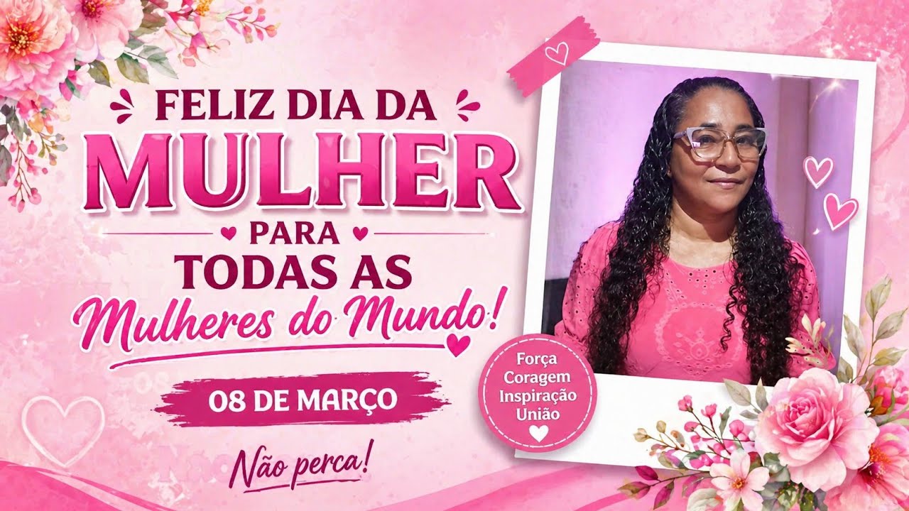 FELIZ DIA INTERNACIONAL DA MULHER DO BRASIL E DO MUNDO!
