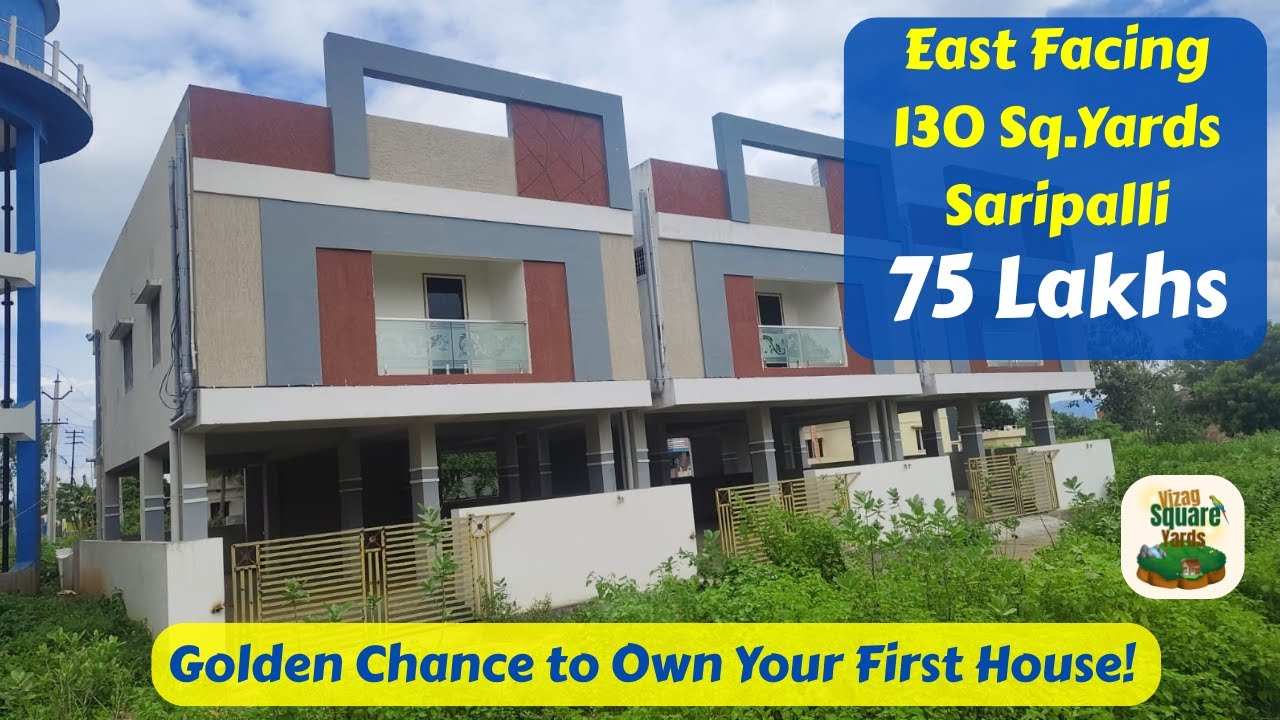 Own Your Dream House in Vizag! G+1 Independent Home @ 75 Lakhs Near Saripalli