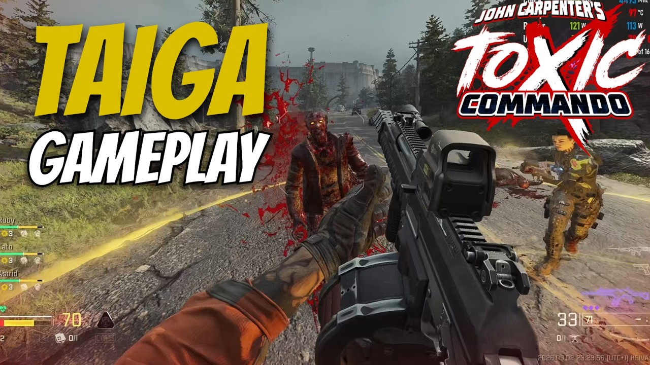 TAIGA T3 Shotgun from WWZ Shreds ALL Zombies in TOXIC COMMANDO